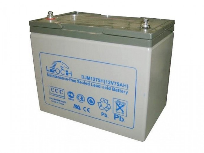 Аккумулятор Leoch DJM1275H (12 В, 75 Ач) в Томске