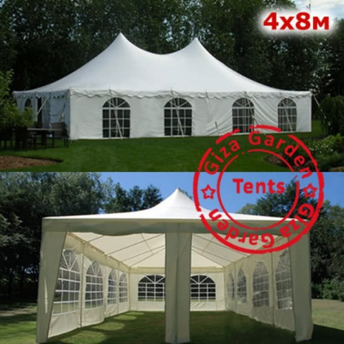 Шатер Пагода Giza Garden 4 х 8 м белый в Томске