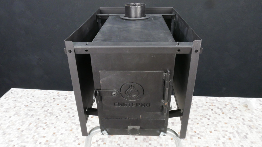 Экран для большой дровяной печи Сибтермо в Томске