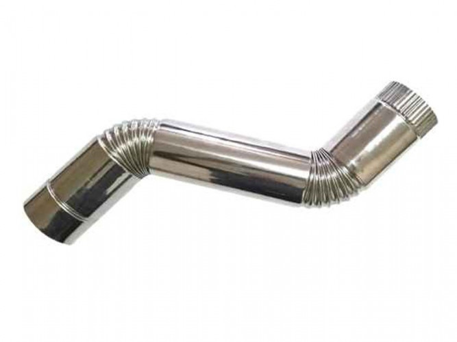 Сегмент трубы S-образный d-80 мм.(нерж.)Инвент в Томске