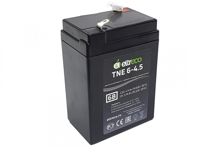 Тяговый аккумулятор Eltreco TNE6-4.5 (6V4.5A/H C20) в Томске