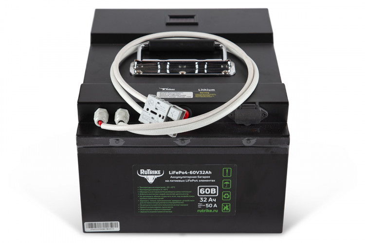 Тяговый железо-фосфатный аккумулятор RuTrike LiFePO4 60V32Ah (50А) в Томске