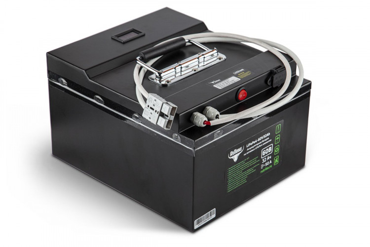 Тяговый железо-фосфатный аккумулятор RuTrike LiFePO4 60V32Ah (50А) в Томске