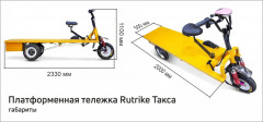 Платформенная тележка электрическая RuTrike ТАКСА Платформенная тележка электрическая RuTrike ТАКСА