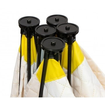 Палатка для рыбалки Helios утепл.Куб 1,5х1,5 желтый/серый в Томске