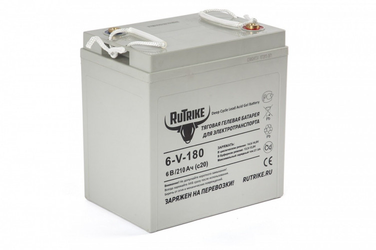 Тяговый гелевый аккумулятор RuTrike 3-EVF-180A (6V180A/H C3) в Томске