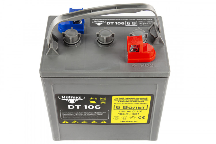 Тяговый аккумулятор RuTrike WET DT106 (T-105) 6V155A/H C3 в Томске