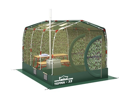 Зимняя палатка Терма-33 в Томске