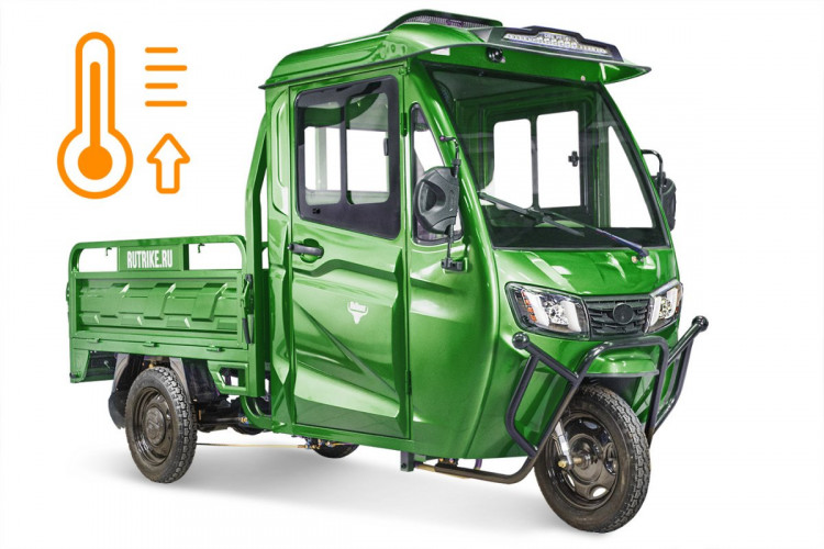 Электротрицикл Rutrike КАРГО Кабина обогрев 1500 грузовой в Томске