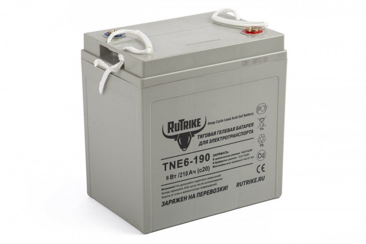 Тяговый гелевый аккумулятор RuTrike TNE6-190 (6V210A/H C3) в Томске