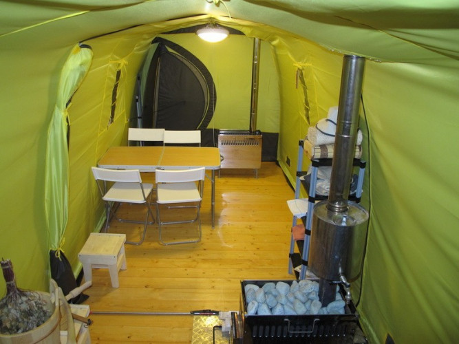 Зимняя палатка Терма-55 в Томске