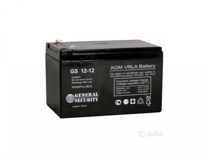 Аккумулятор General Security GS 12-12 L (12 В, 12 Ач) в Томске