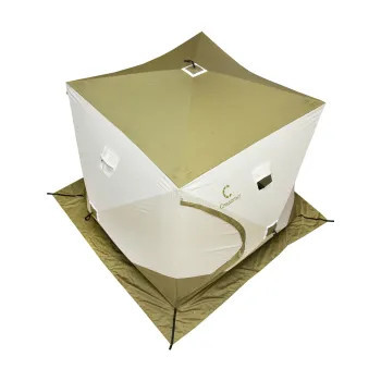 Палатка зимняя куб СЛЕДОПЫТ Premium 2.1x2.1 в Томске