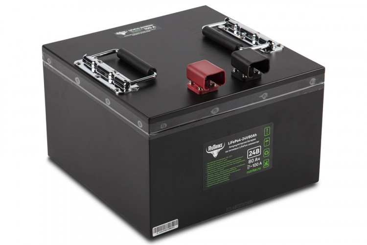 Тяговый железо-фосфатный аккумулятор RuTrike LiFePO4 24V80Ah (100A) в Томске