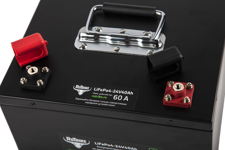 Тяговый железо-фосфатный аккумулятор RuTrike LiFePO4 24V40Ah (60A) в Томске