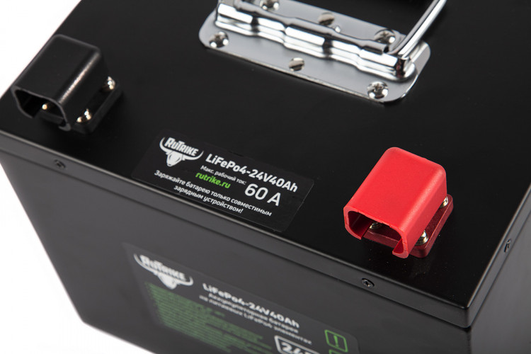 Тяговый железо-фосфатный аккумулятор RuTrike LiFePO4 24V40Ah (60A) в Томске