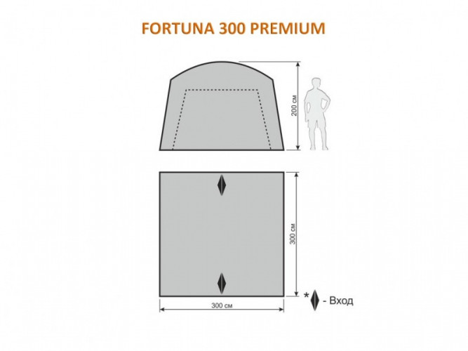 Шатер-тент World of Maverick FORTUNA 300 Premium в Томске